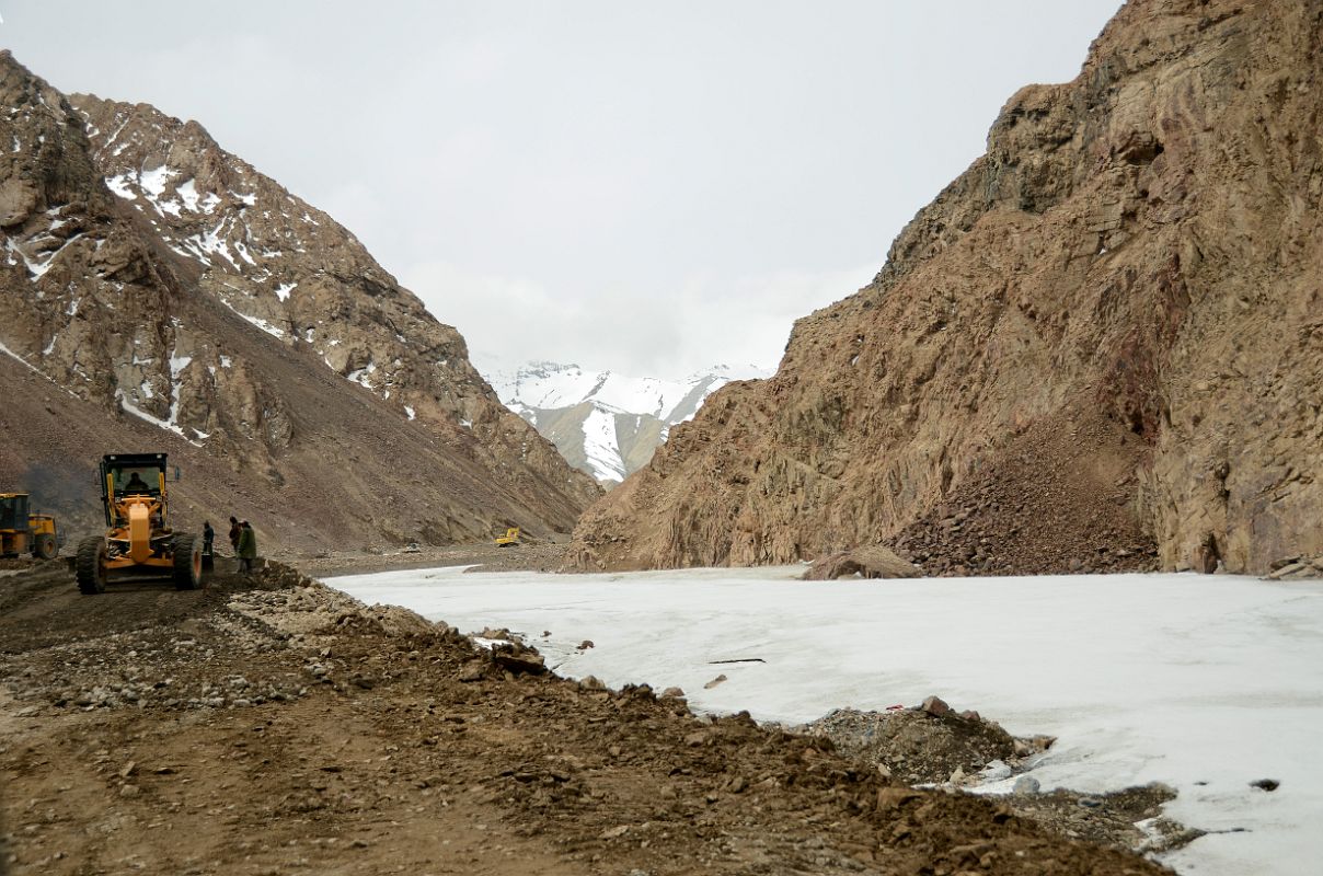 27 Construction On The Road Nearing Chiragsaldi Passes On Highway 219 On The Way To Mazur And Yilik